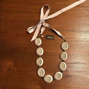 Stylish Gray Glass Bead Necklace